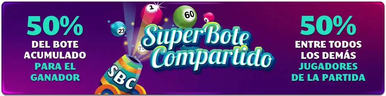 Super Bote Compartido: 50% para el ganador y 50% para el resto de jugadores.
